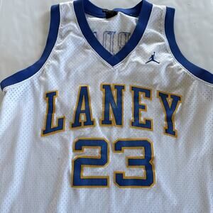 Air Jordan Michael Jordan Laney Bucs Jersey Men Sz L Talented Gifted VTG Nike 23